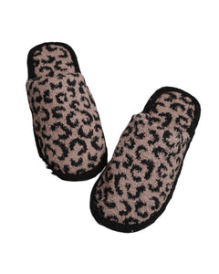 Leopard print slippers