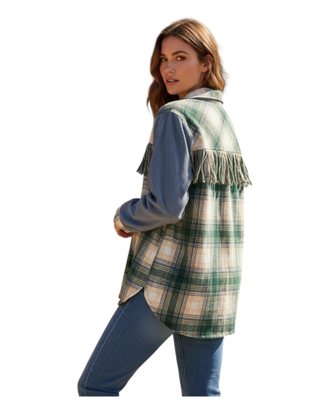 Rustic Chic Plaid Shacket
