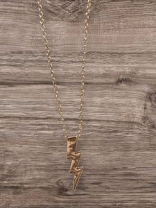 Lightning charm necklace