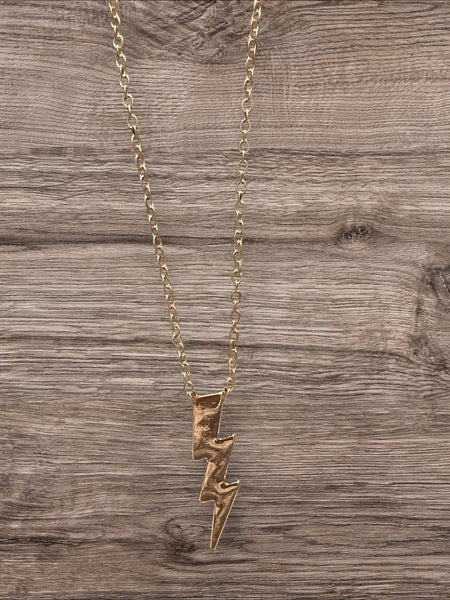 Lightning charm necklace