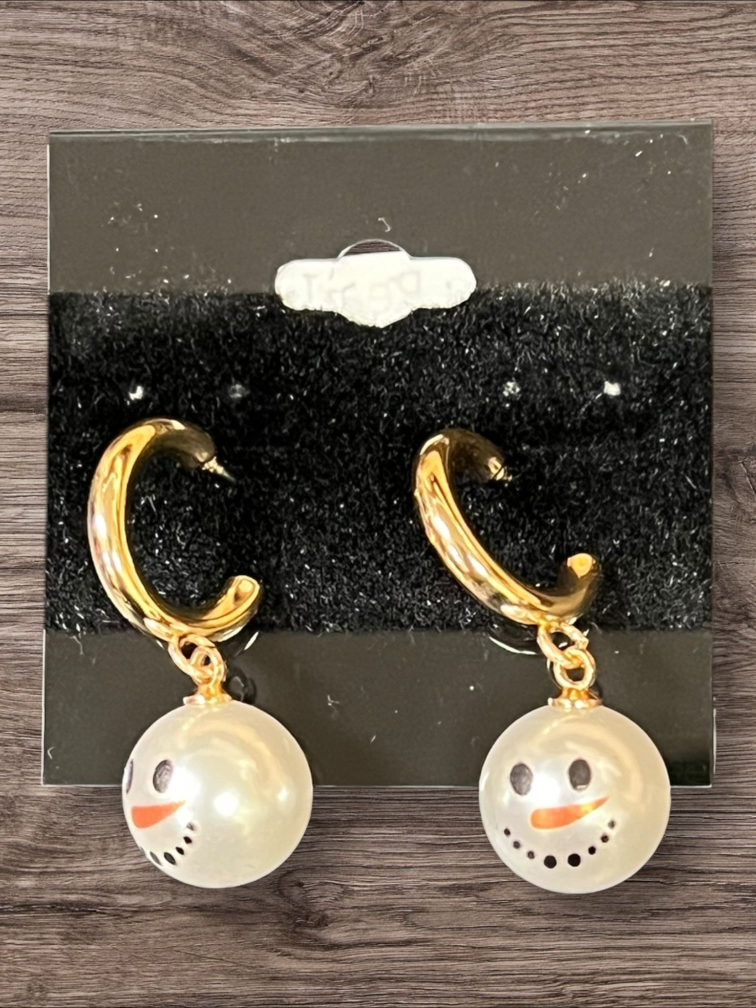 Snowman Pearl earrings