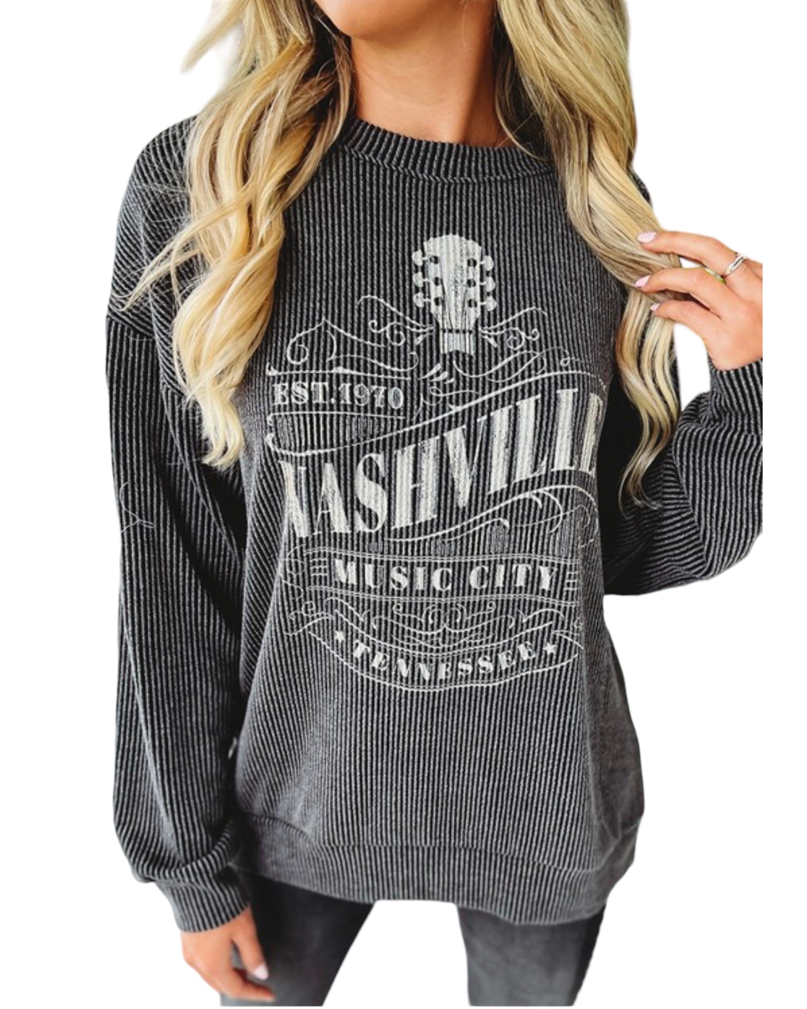 Corded Nashville Graphic Sweatshirt