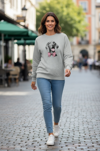 Super cute Dog with bow graphic Sweatshirt
