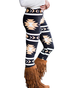 WESTERN AZTEC HIGH WAIST LEGGINGS