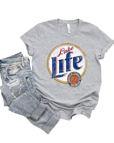 Graphic Tee Miller Lite Lake Life