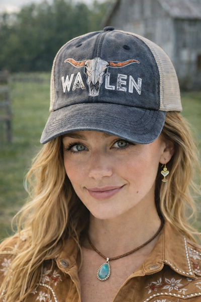 Wallen Steer Skull Trucker Hat