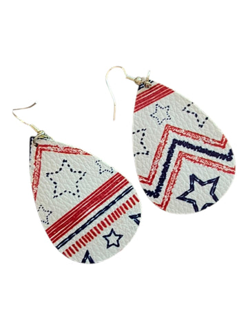 Teardrop stars earrings