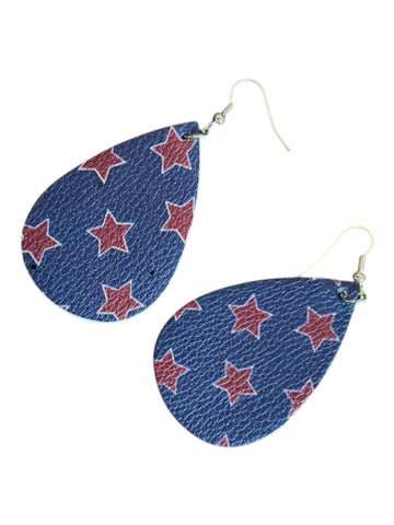 Teardrop stars earrings