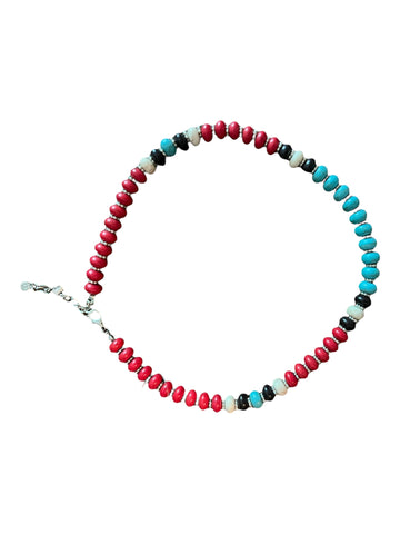 Multi color western vibes necklace