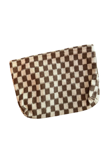 Checkered Cosmetic bag