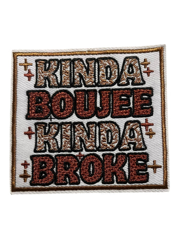 Hat Bar iron on Patch