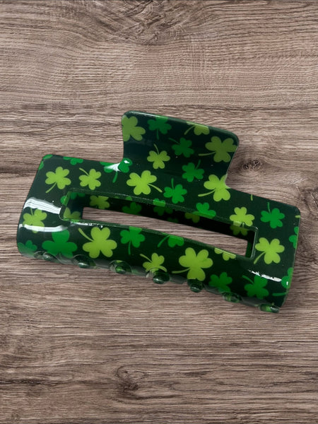 Shamrock Hair Claw Clip
