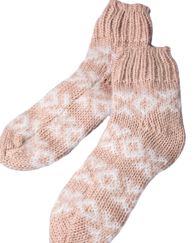 Fuzzy Nordic Socks