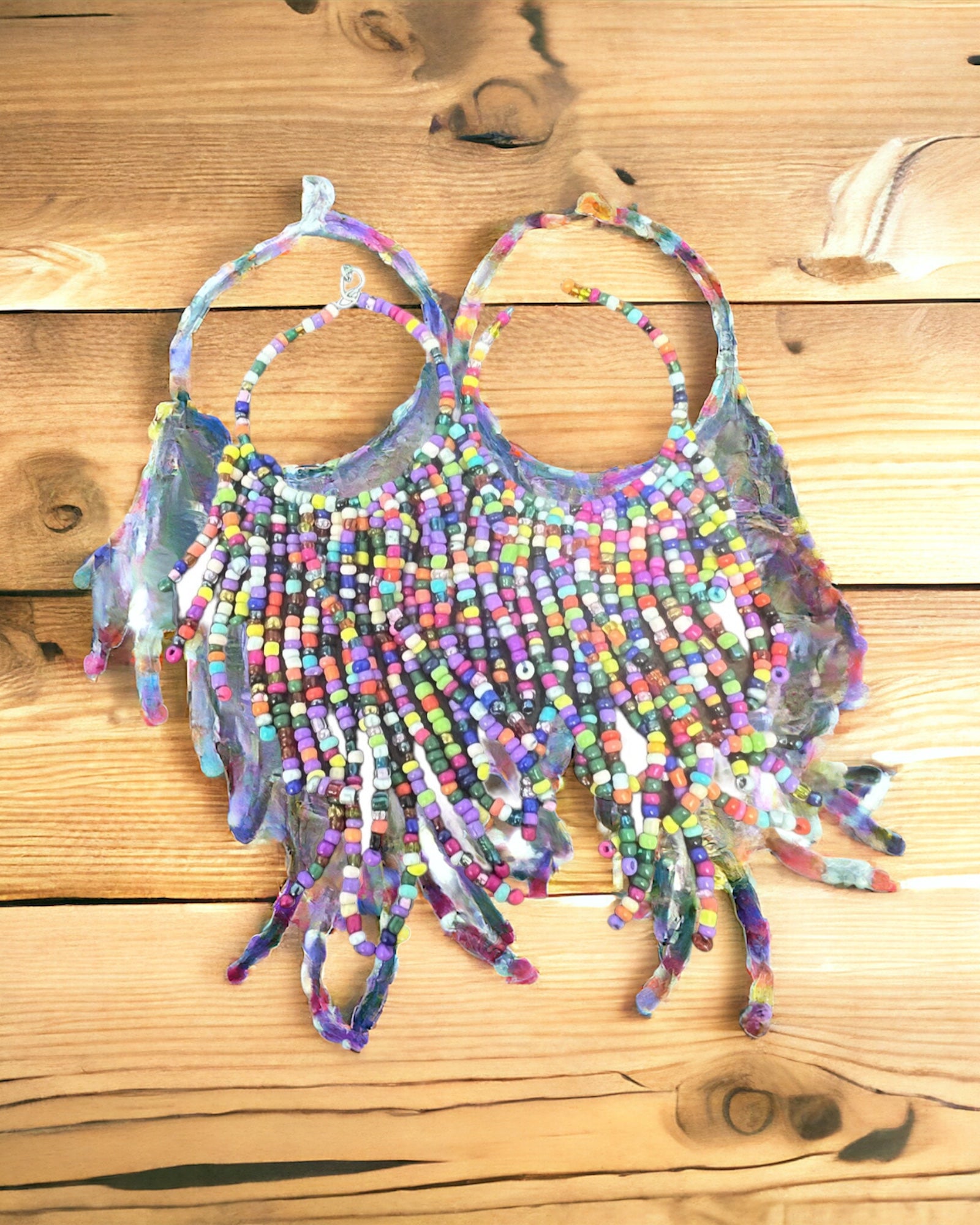 Colorful Seedbead Earrings