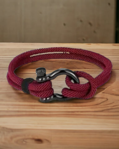 Corded Bracelet w/shackle
