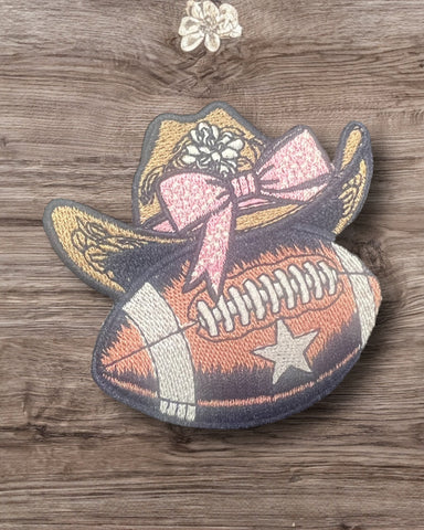 Cowboy Hat Football Patch