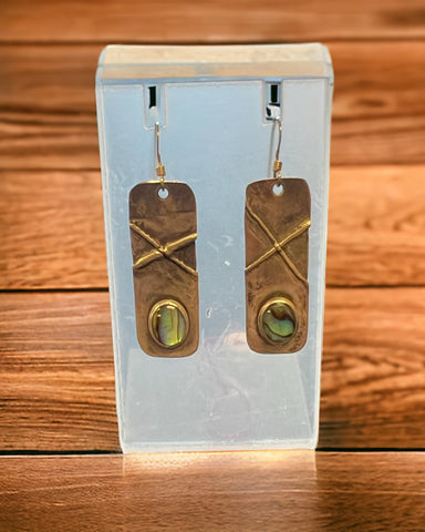 Beautiful handcrafted  abalone Earrings