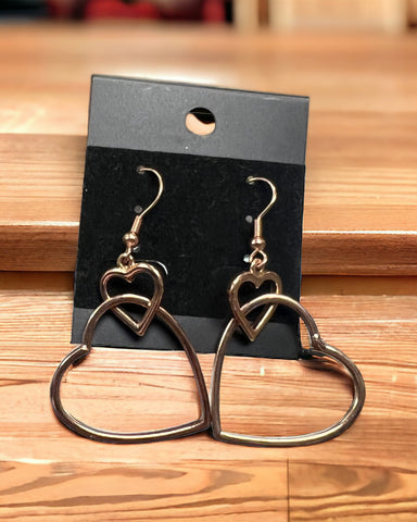 Wire heart Earrings