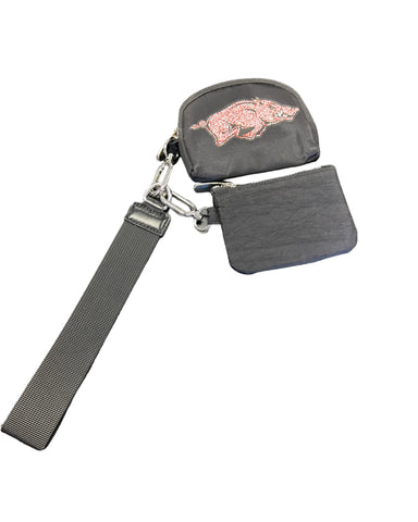 Hogs 2 piece key chain fob - no returns. Black