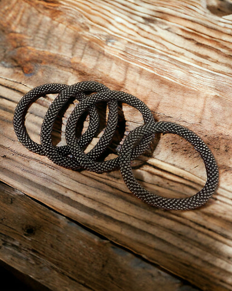 Stretch Beaded Black bracelet