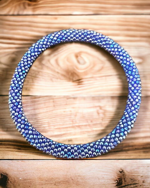 Stretch Beaded Blue  bracelet