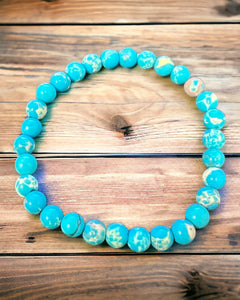 Beaded turquoise bracelet