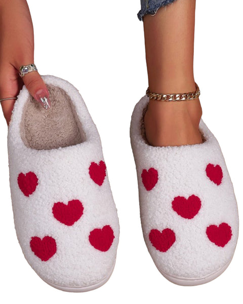 Heart Cozy Slippers 🤍❤️