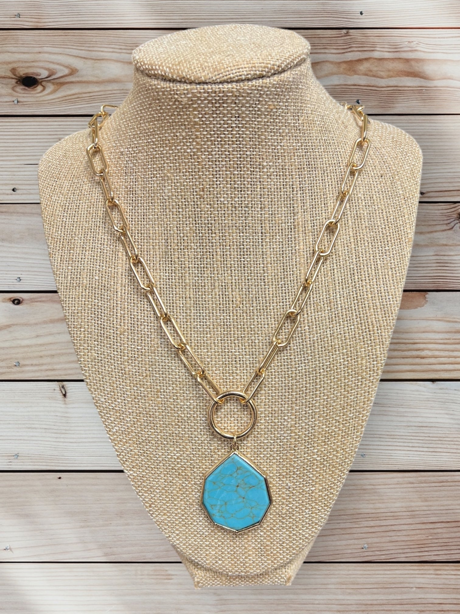 Fashion Jewelry  chunky turquoise Necklace