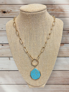 Fashion Jewelry  chunky turquoise Necklace