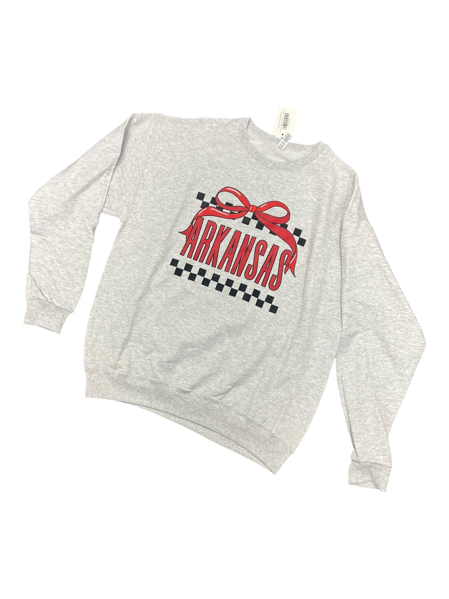 Unisex bow Arkansas Check Sweatshirt