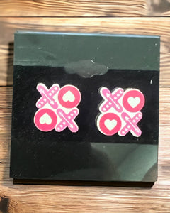 X’s and O’s earrings