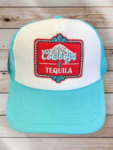 Cowboys and Tequila trucker Hat