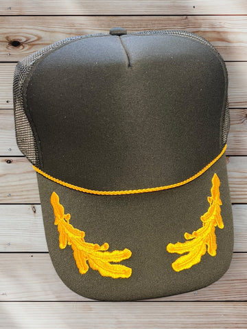 Trucker Hat Otto black w/ gold bars