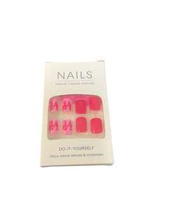 Do it yourself nails love and hot pink