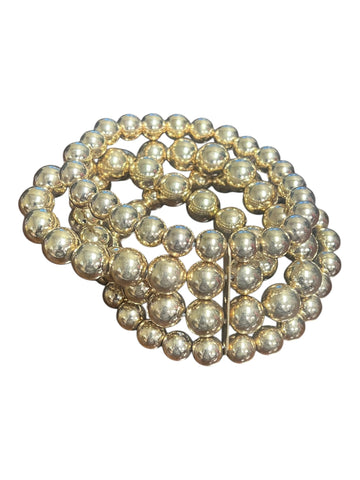 Gold 4 pc Bracelet Set