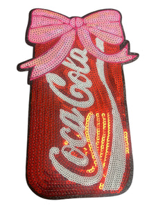 Bow Cola Large Iron on patch