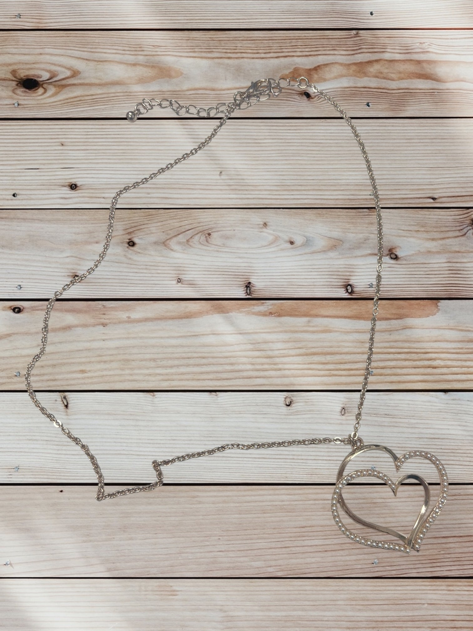 Pearls / Hearts Necklace