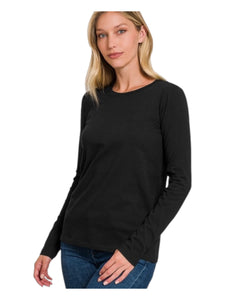 Cotton Crew neck L/S  base layer shirt