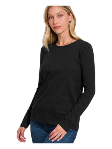 Cotton Crew neck L/S  base layer shirt