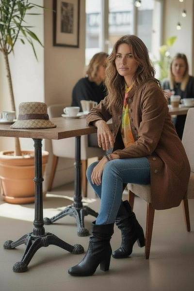 Faux Suede Jack with buttons