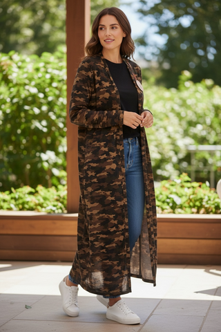 Camo Print Duster