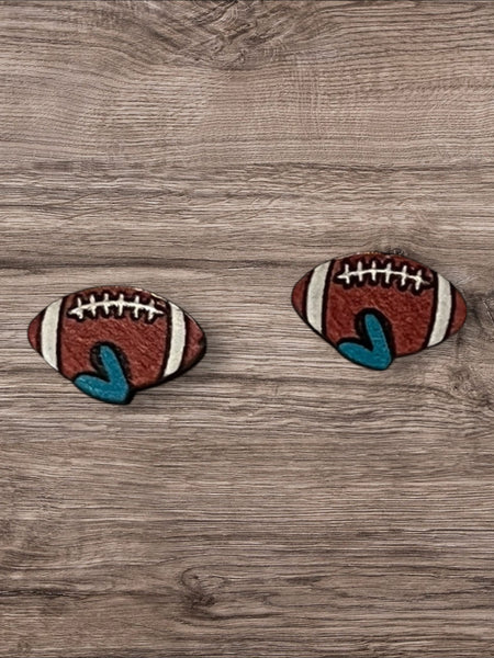 Game day  football earrings