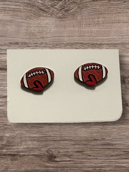 Game day  football earrings