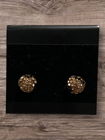 Pave leopard stud earrings