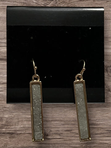 Druzy drop earrings