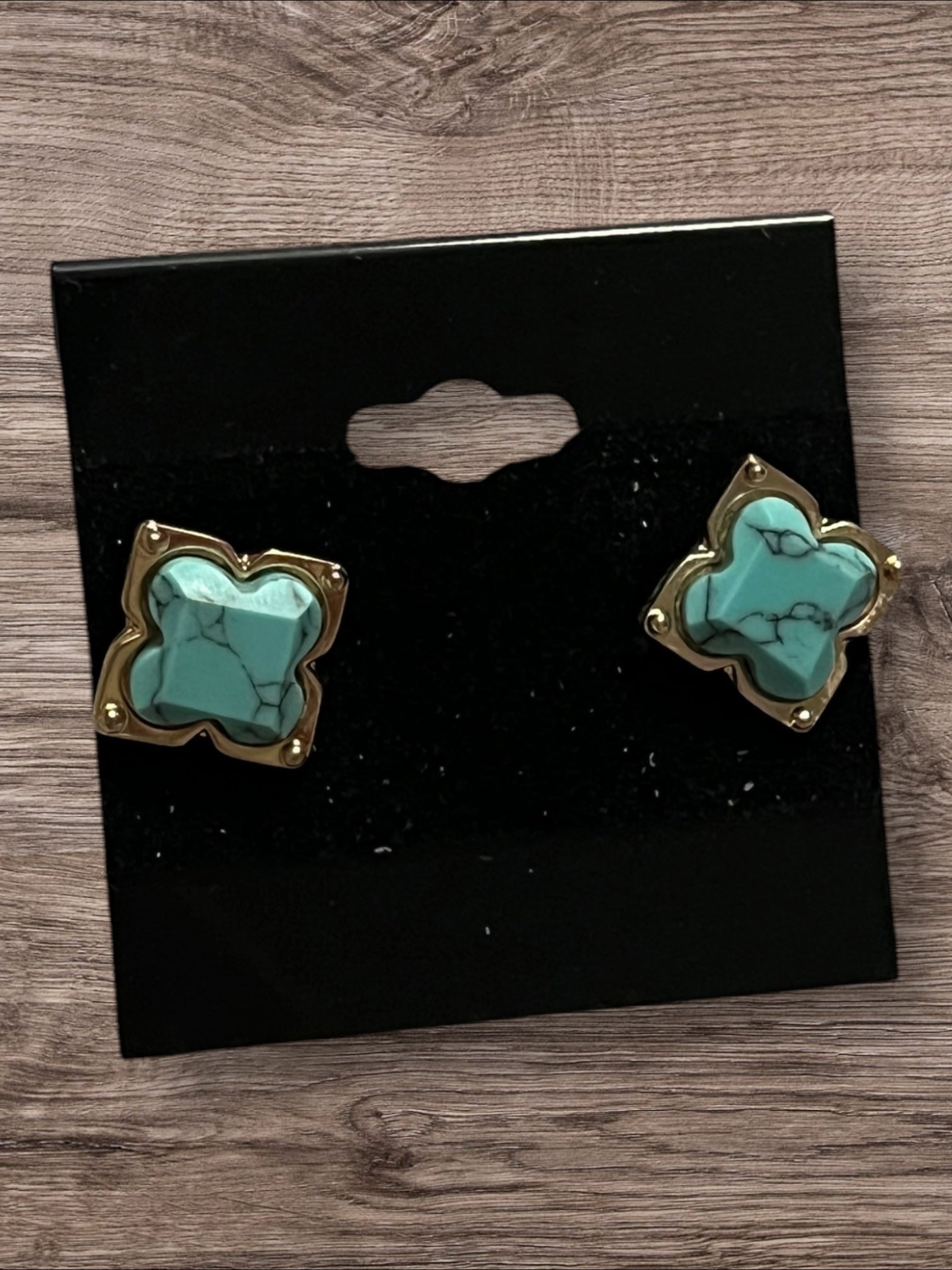 Turquoise stud earrings