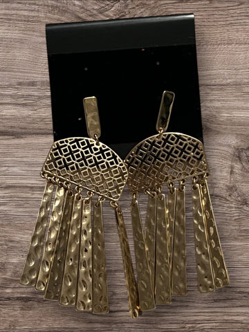 Gold dangle earrings