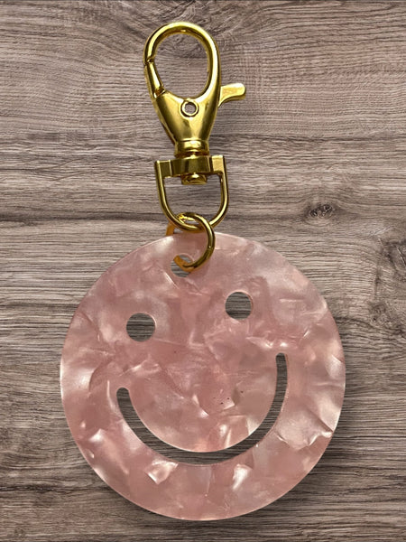 Smiley keychain or backpack chatm