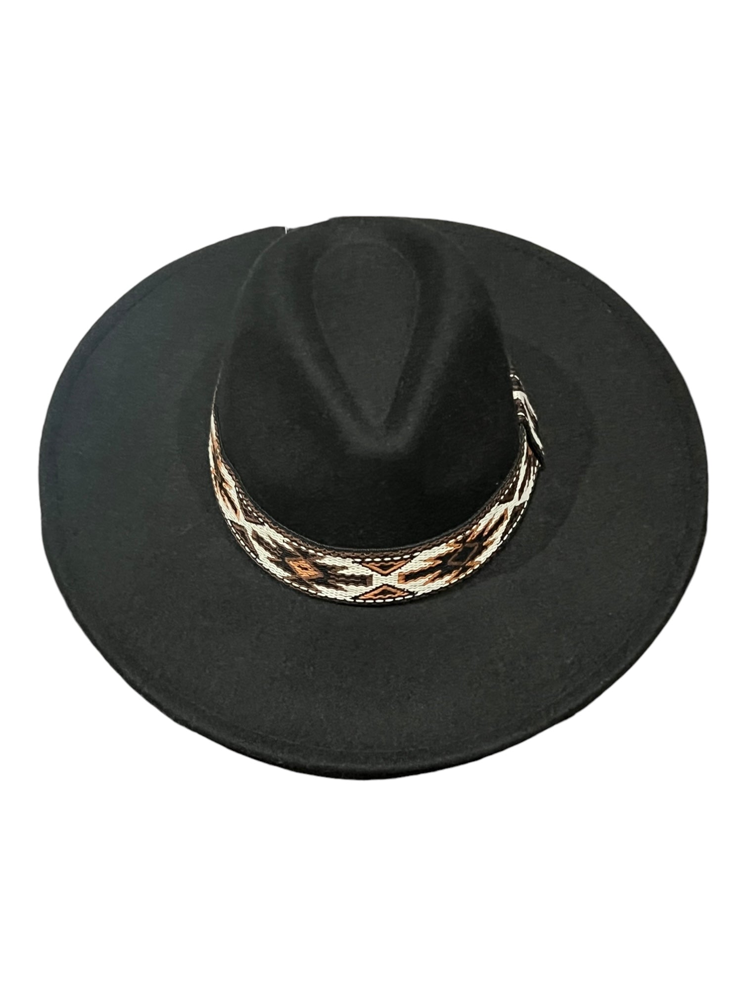 Black Felt wide brim Hat