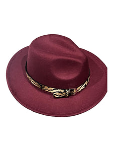 Merlot Felt wide brim Hat